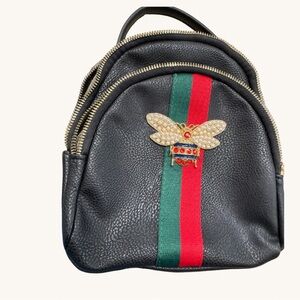 Black - Alba Mini Queen Bee Backpack – Like New!